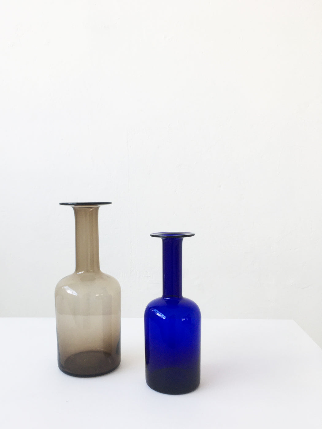 Large Grey Glass 'Gulvvase'