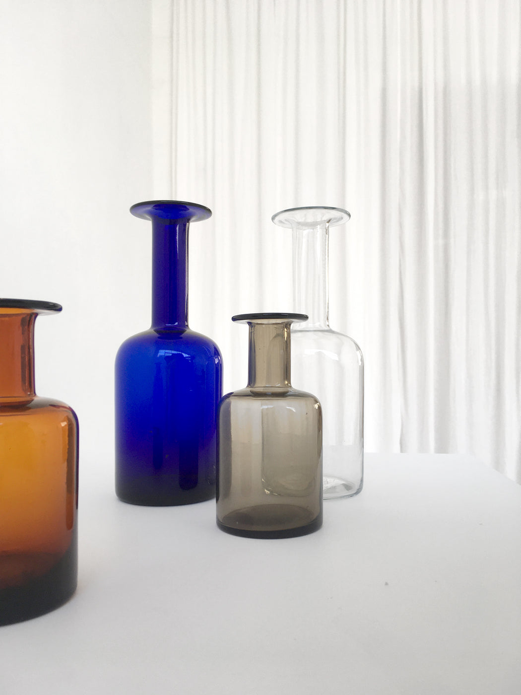 Small Amber Glass 'Gulvvase'