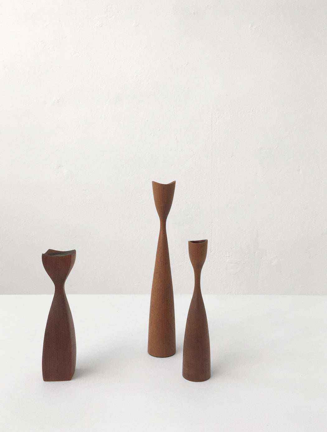 Danish Teak Candle Holder