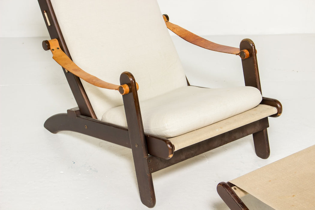 Ake Fribyter 'Congo' Chair & Footstool