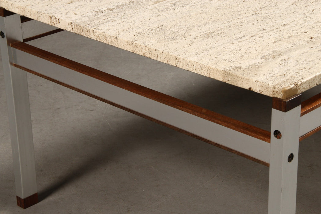 Danish Travertine Coffee Table