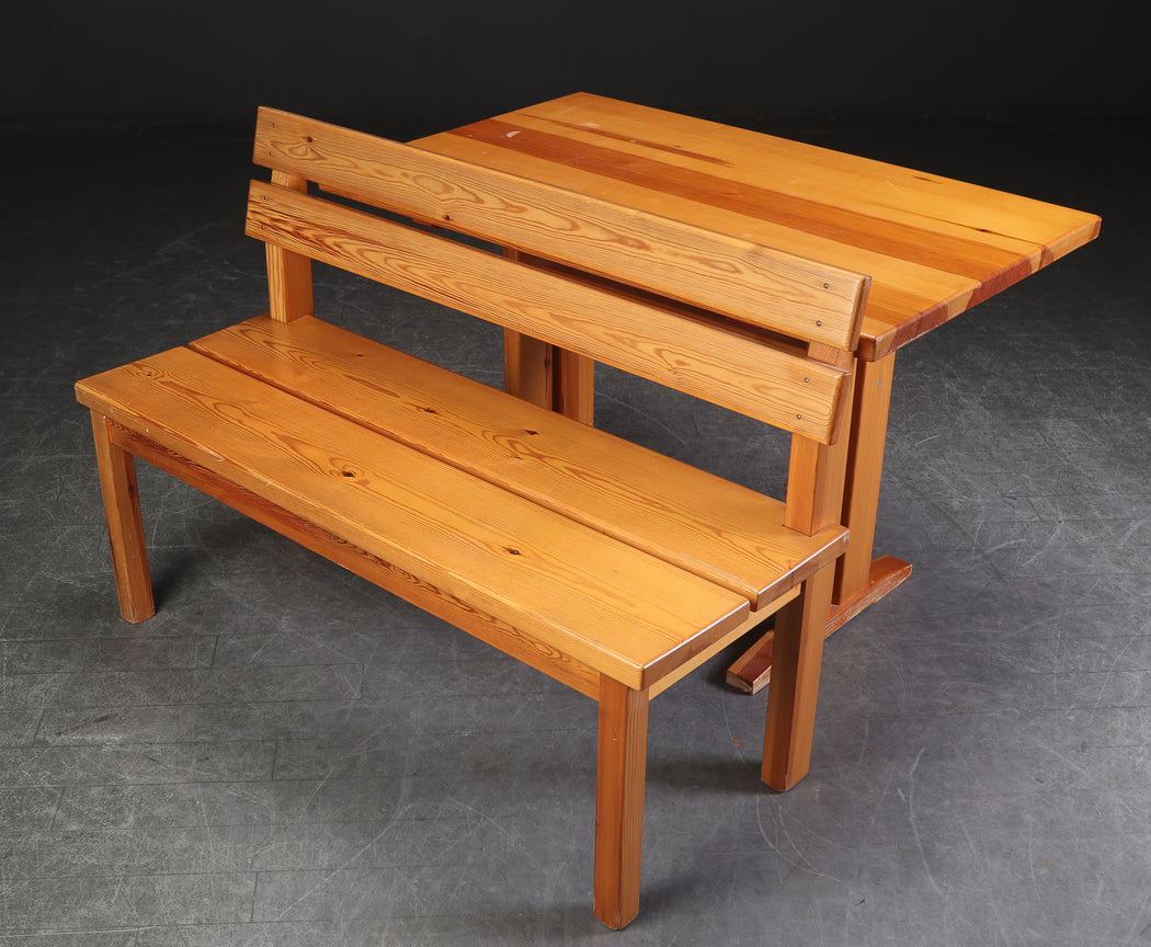 Danish Douglas Fir Table & Bench