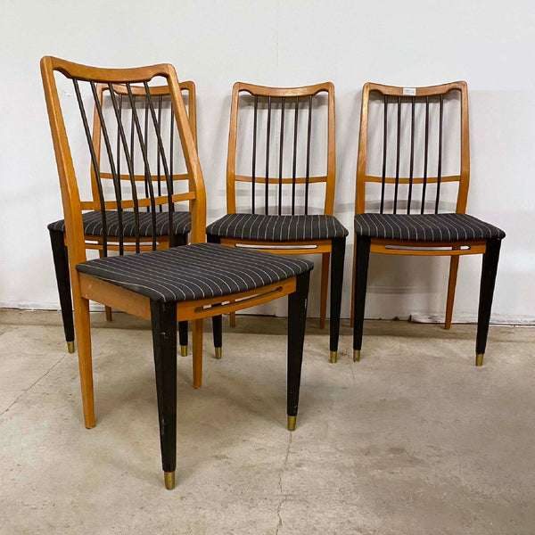 Set of four Swedish Spoke Back Chairs