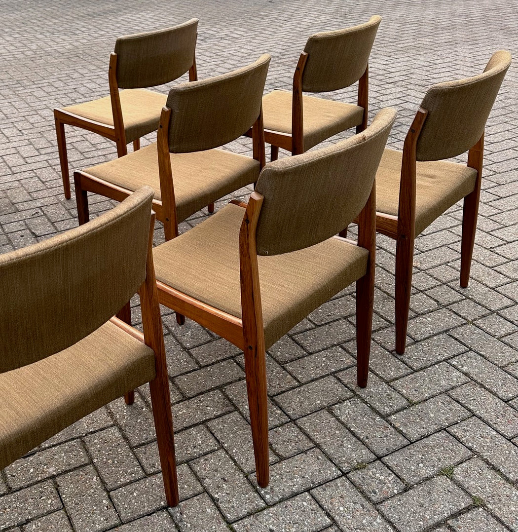 Set of Six H.W.Klein Rosewood Dining Chairs
