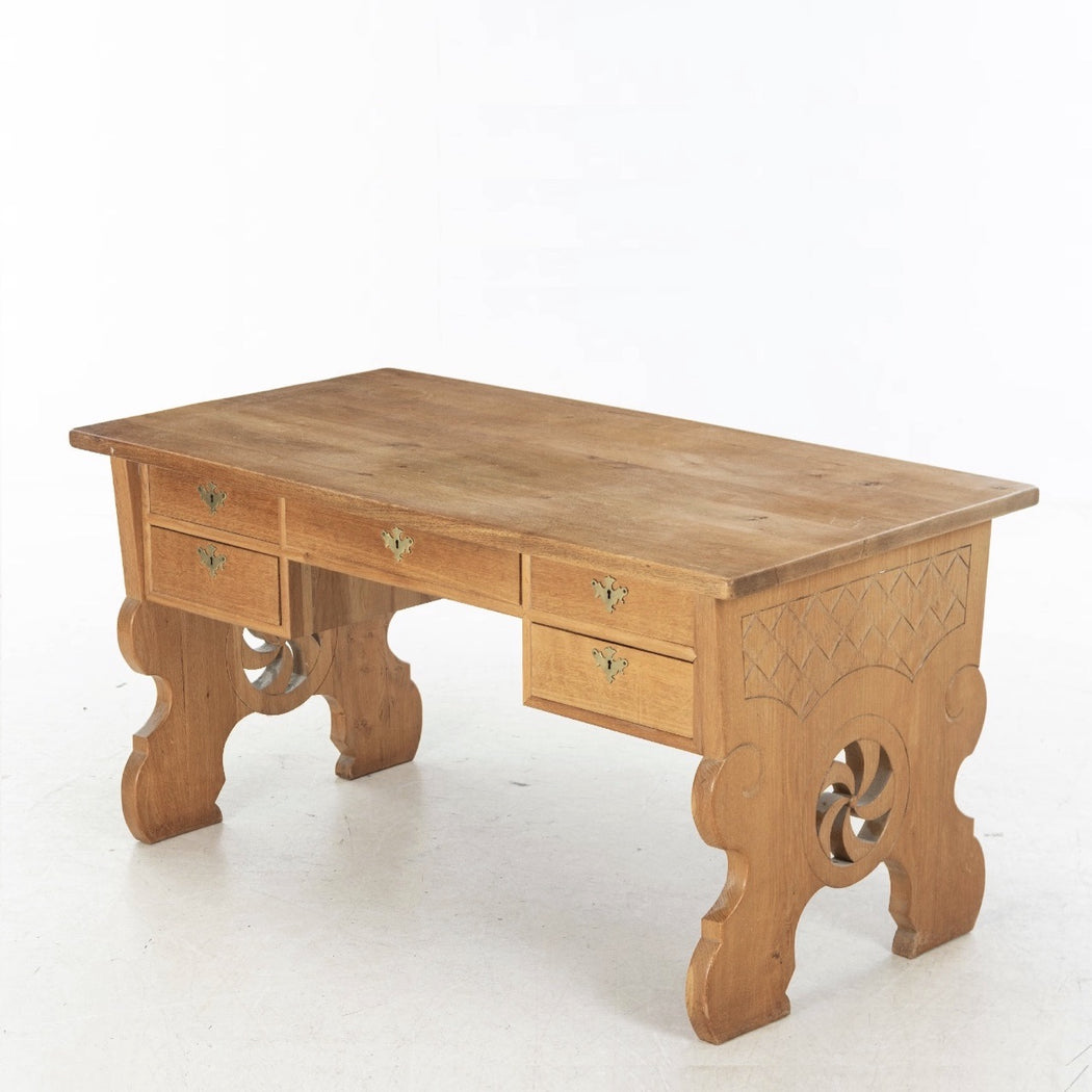 Antique European Oak Desk