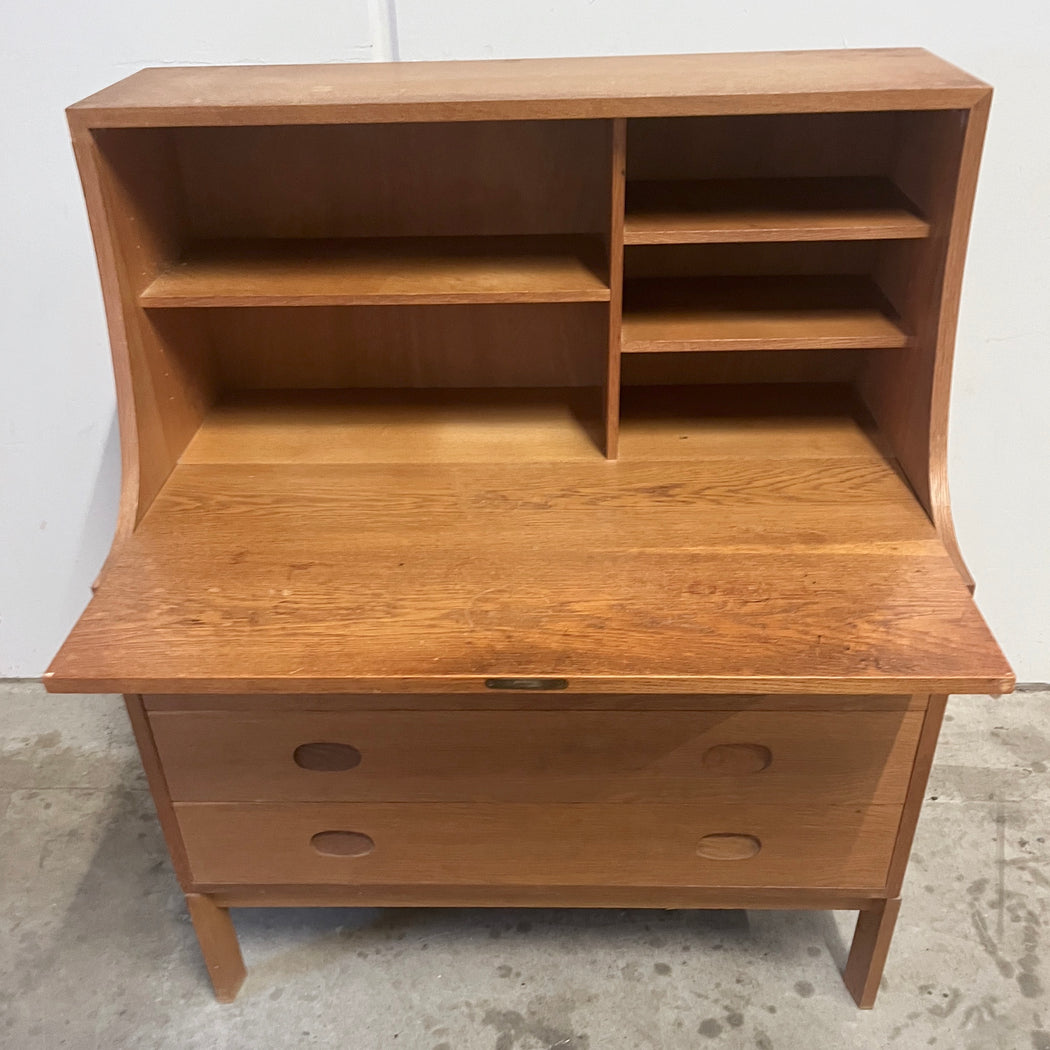Danish Oak Bureau Secretaire