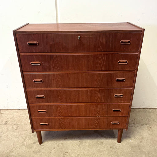 Danish Teak Tallboy Chest of Drawers