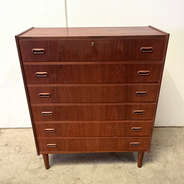 Danish Teak Tallboy Chest of Drawers