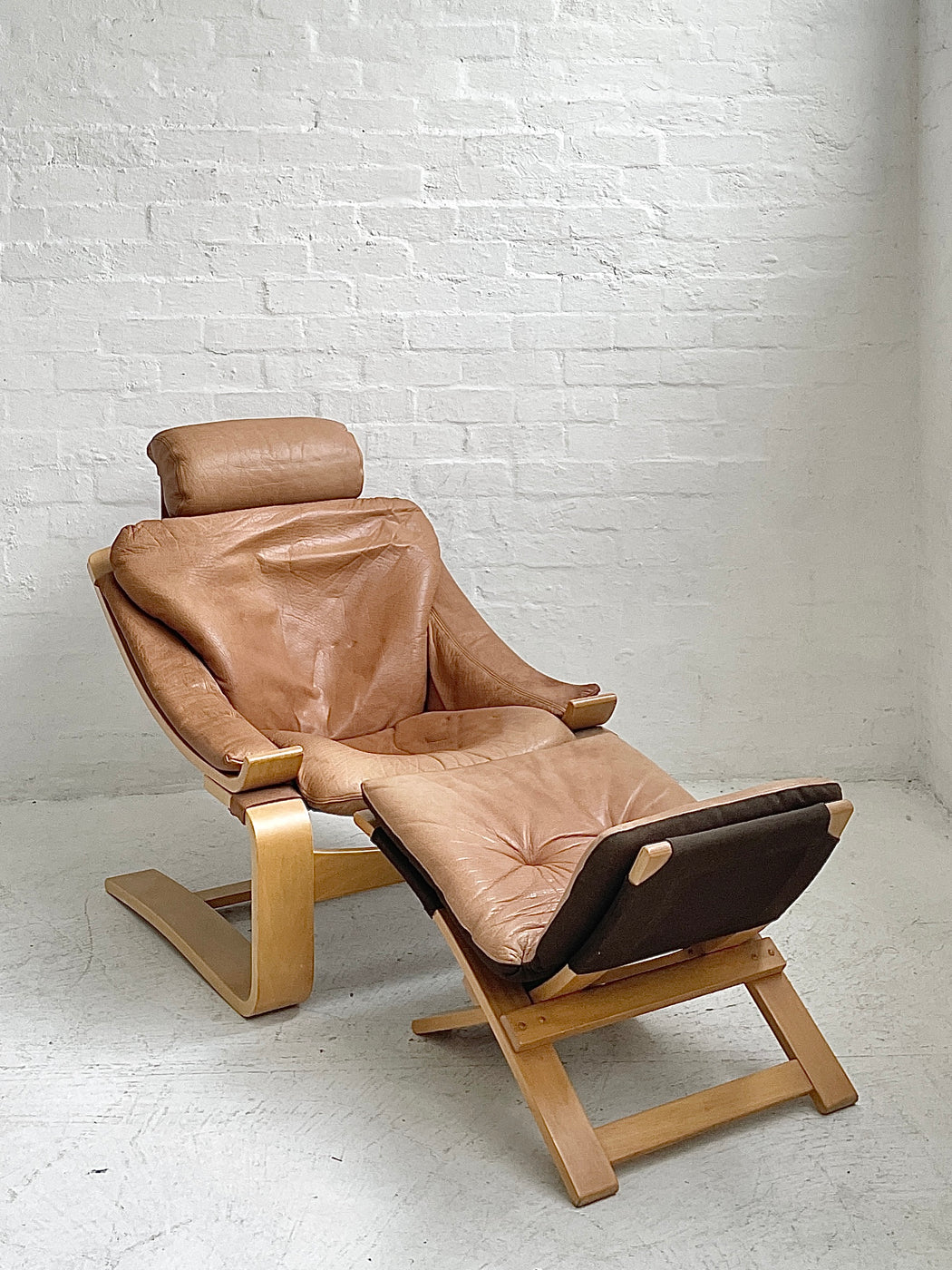 Åke Fribyter 'Kroken' Easy Chair and Footstool