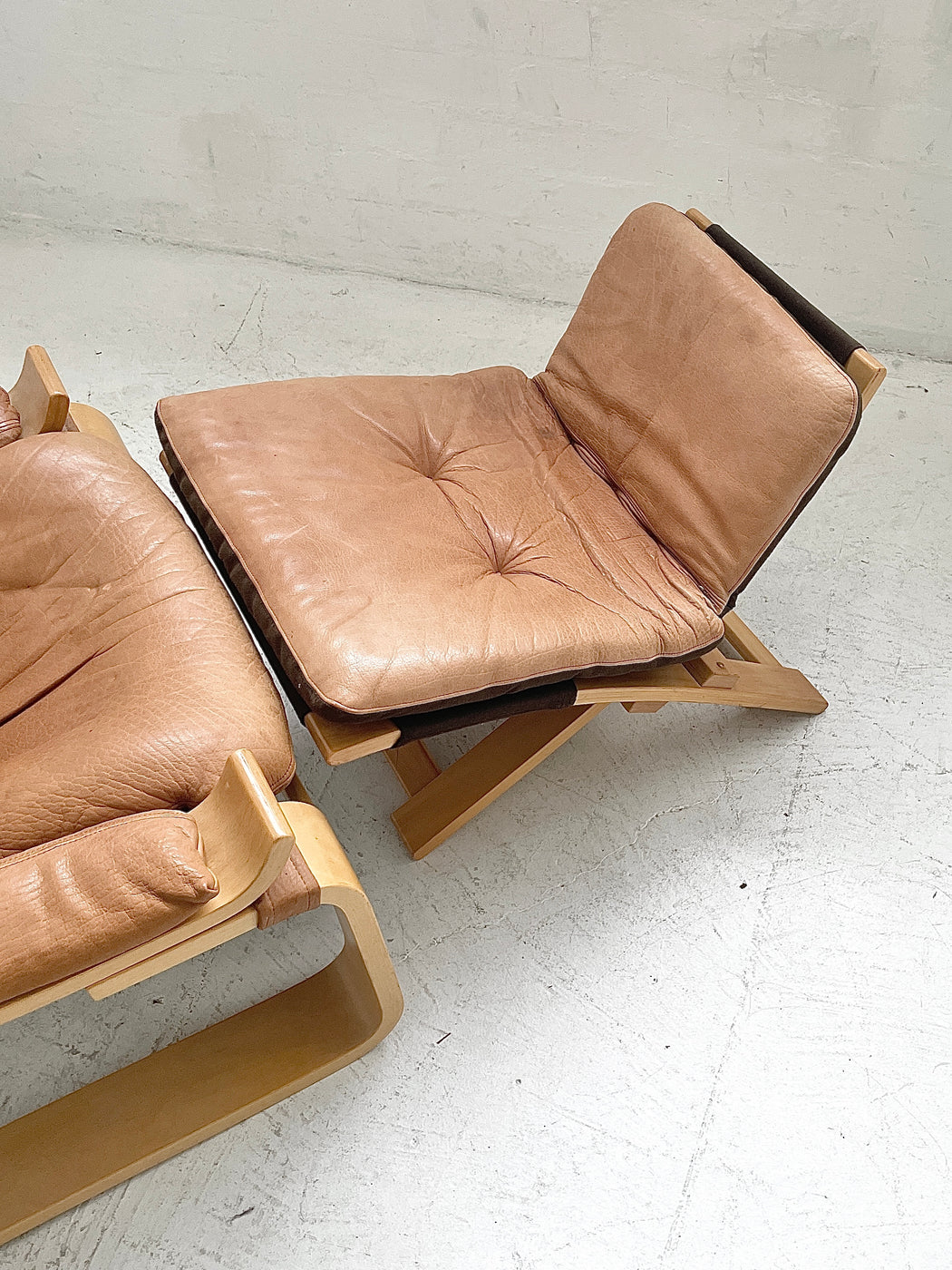 Åke Fribyter 'Kroken' Easy Chair and Footstool