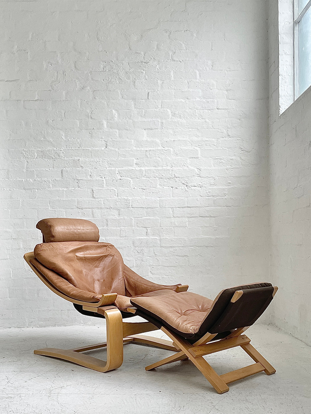 Åke Fribyter 'Kroken' Easy Chair and Footstool