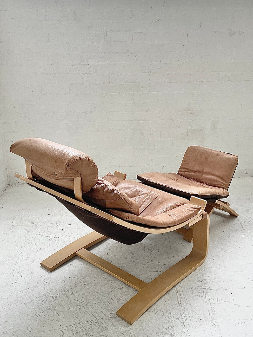Åke Fribyter 'Kroken' Easy Chair and Footstool