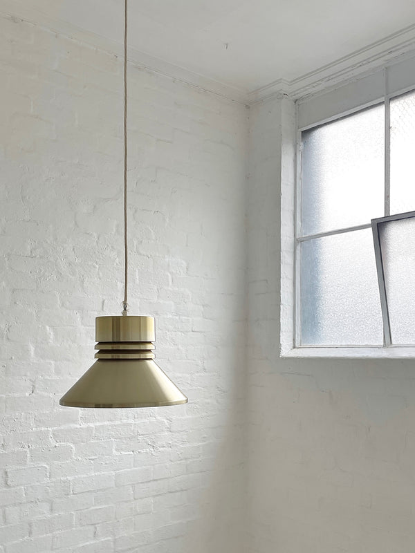 Danish Brass Pendant Light