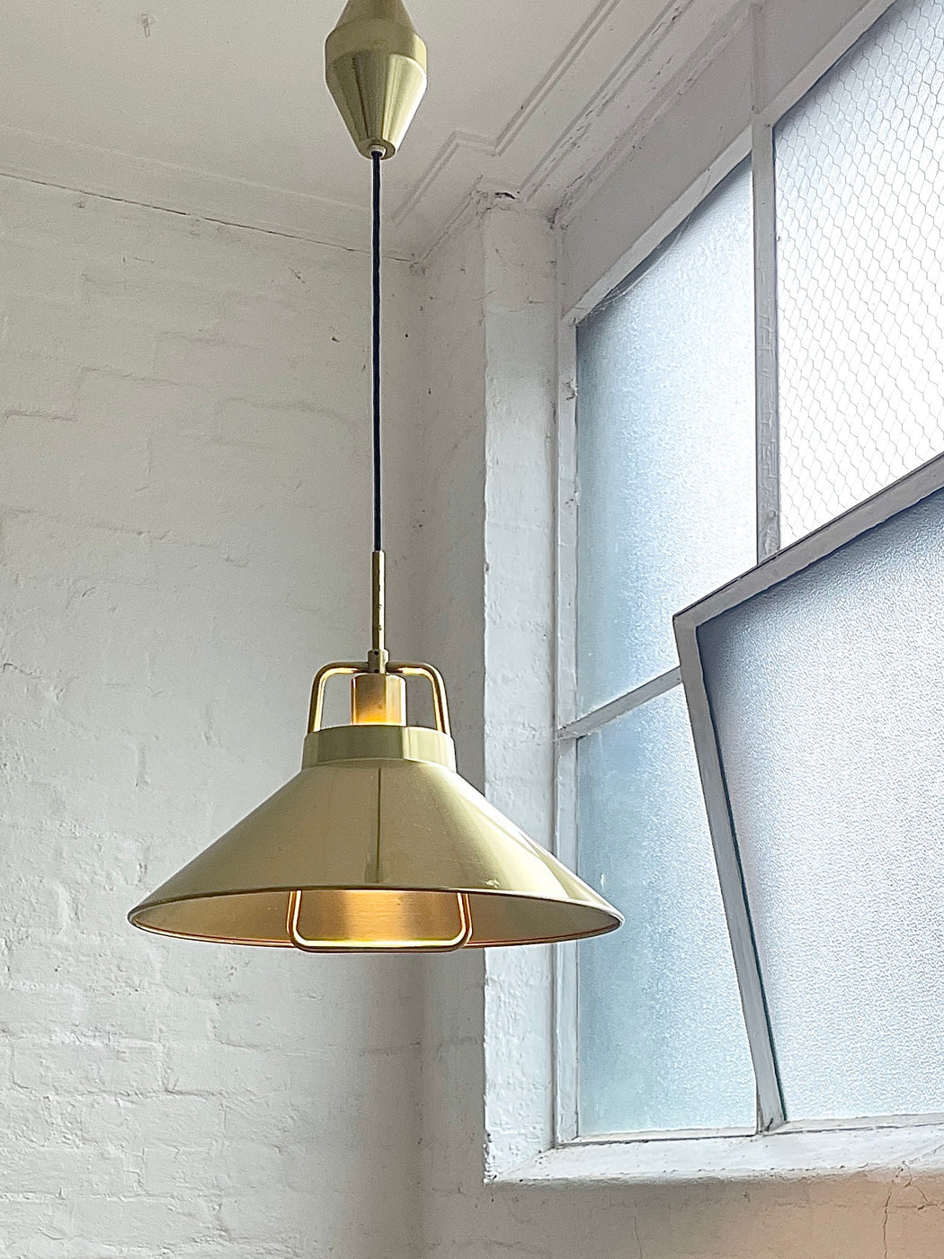 Fritz Schlegel 'P295' Brass Pendant