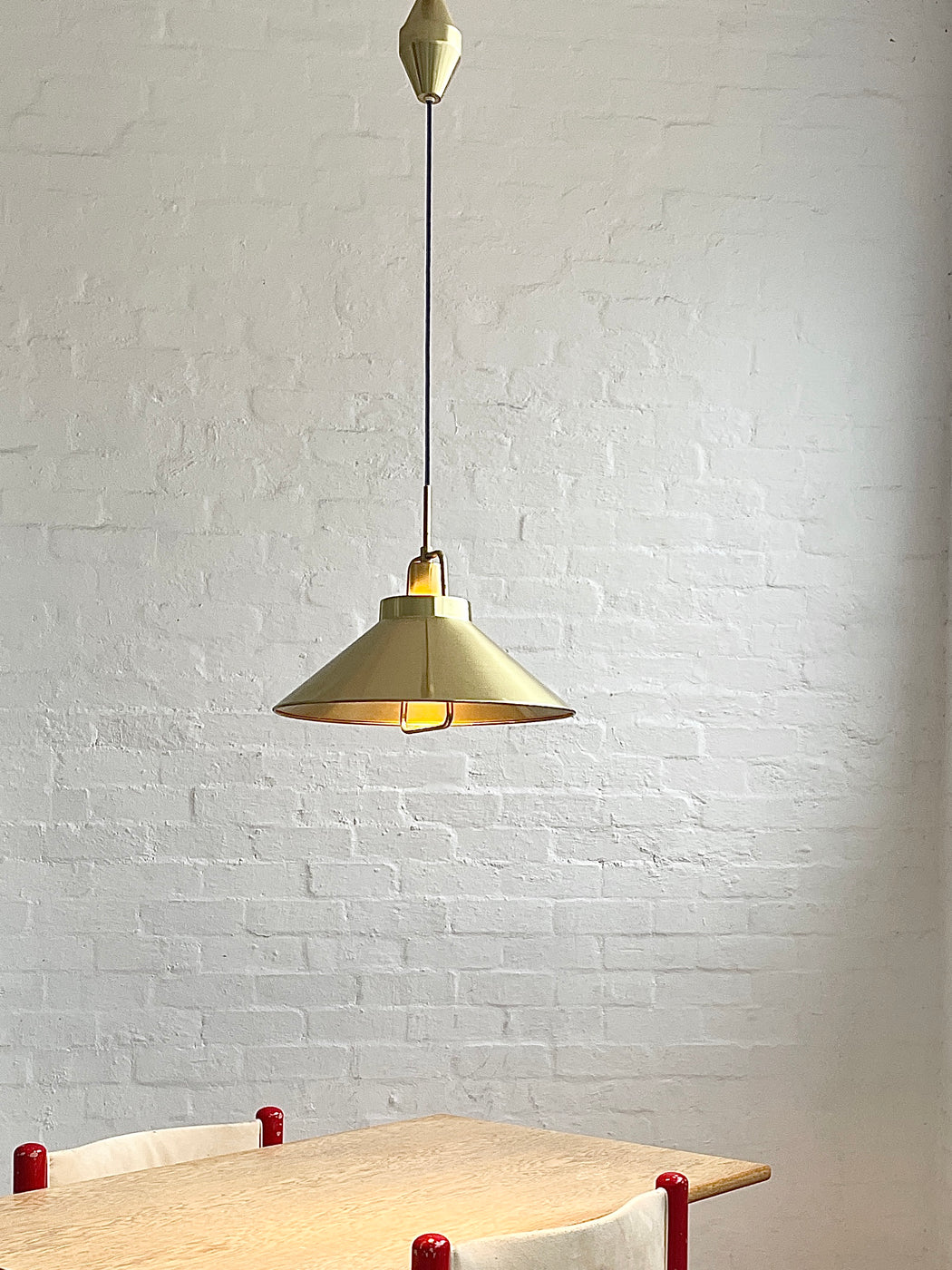 Fritz Schlegel 'P295' Brass Pendant