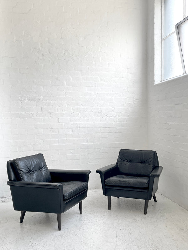 Danish Leather Lounge Chair