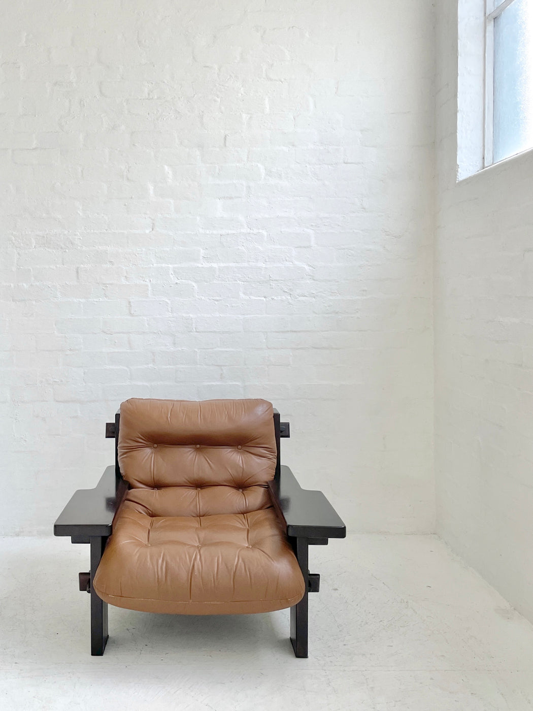 Jean Gillon Leather Lounge Chair