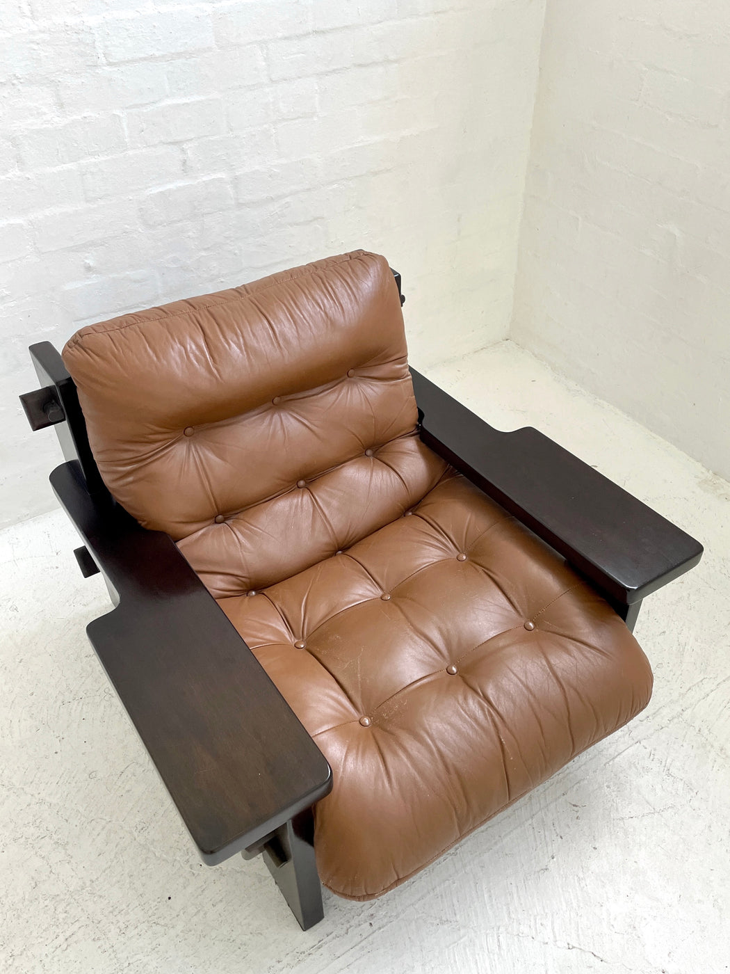 Jean Gillon Leather Lounge Chair