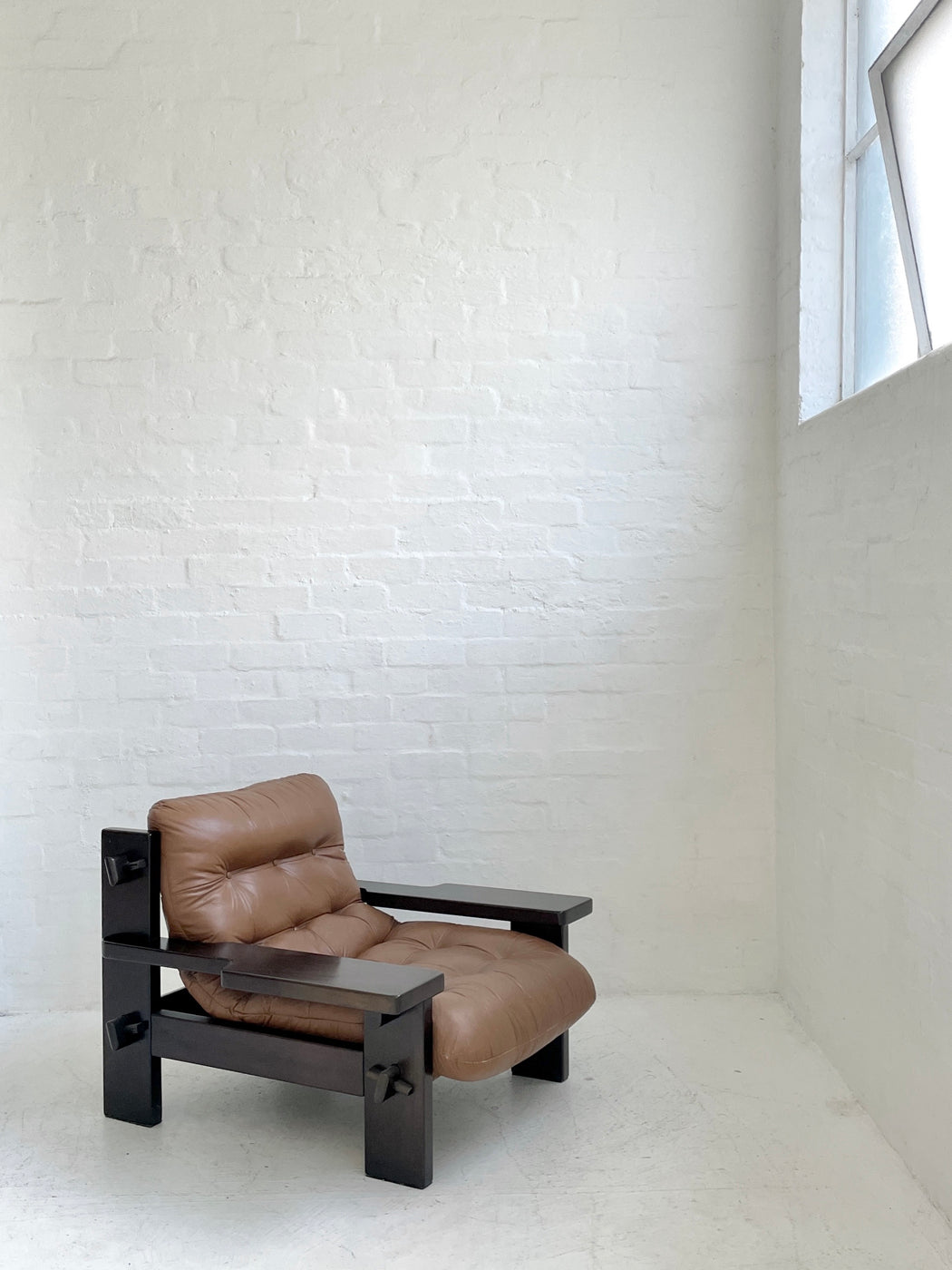 Jean Gillon Leather Lounge Chair