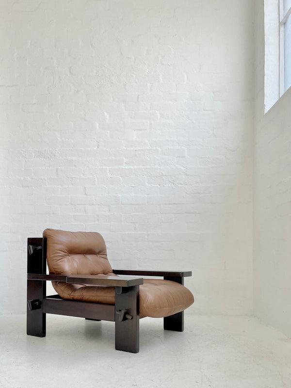Jean Gillon Leather Lounge Chair