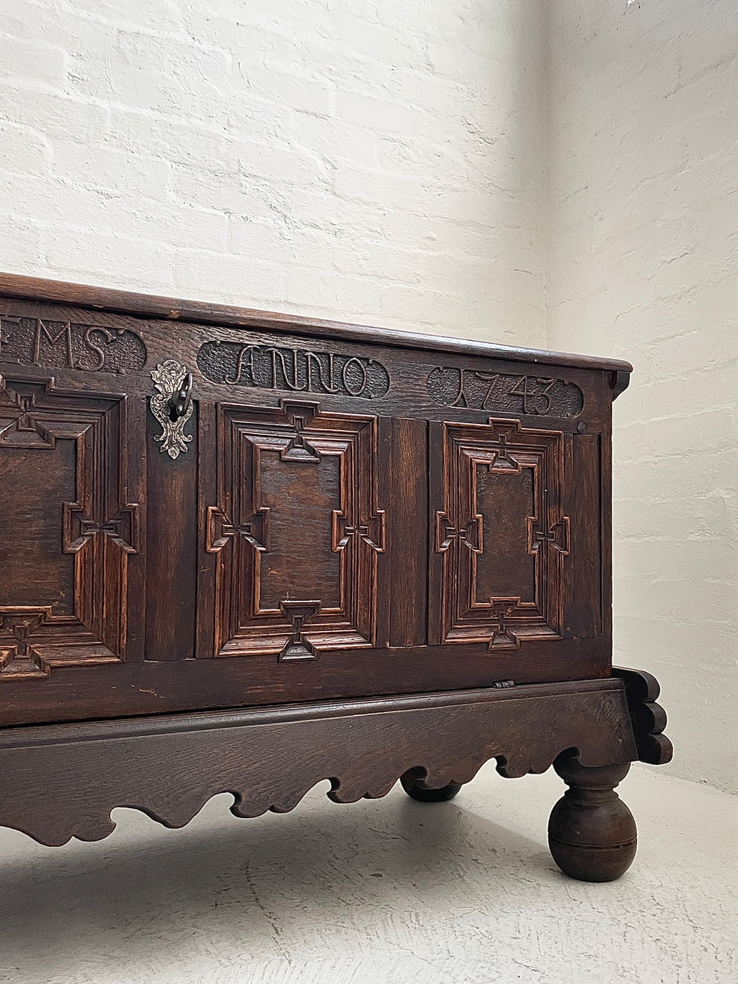 Antique European Oak Sideboard