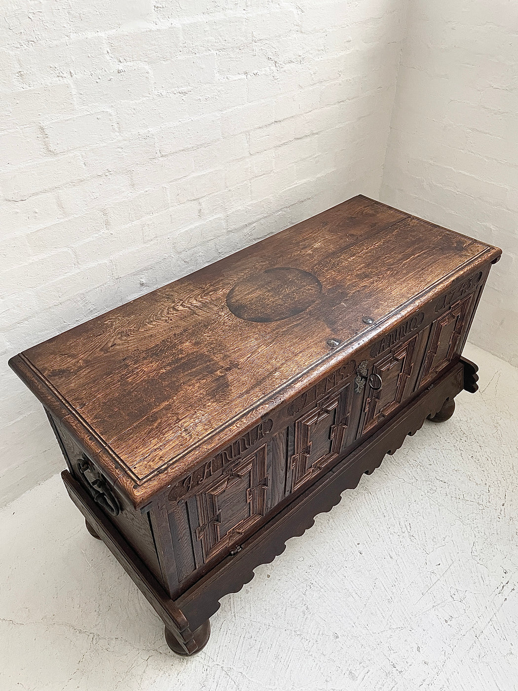 Antique European Oak Sideboard