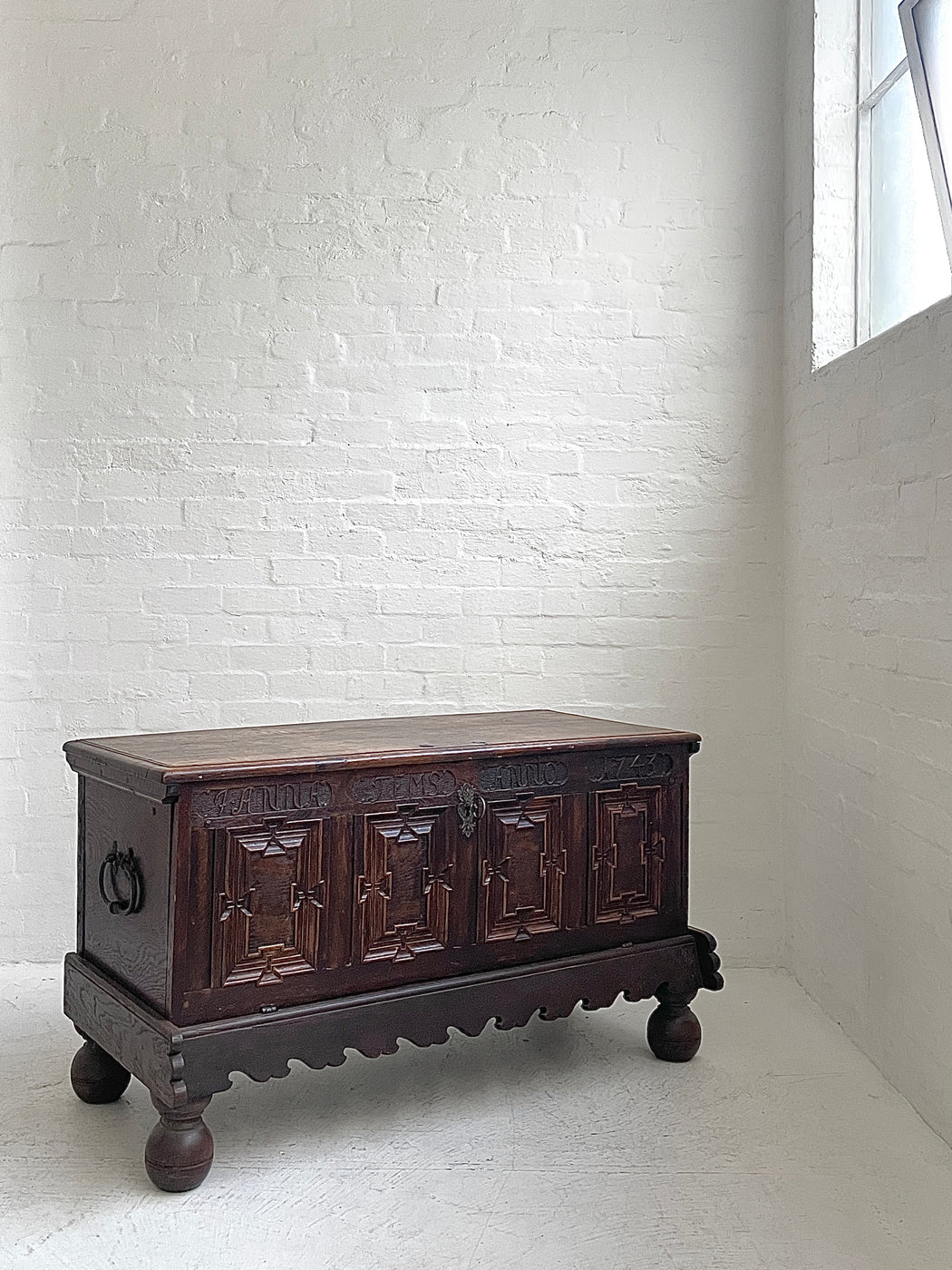 Antique European Oak Sideboard