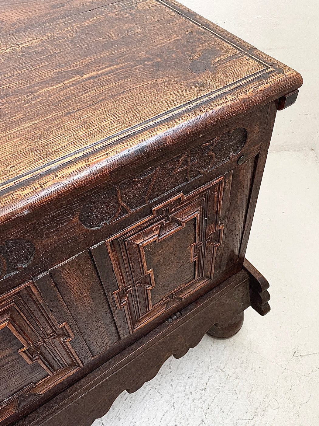 Antique European Oak Sideboard