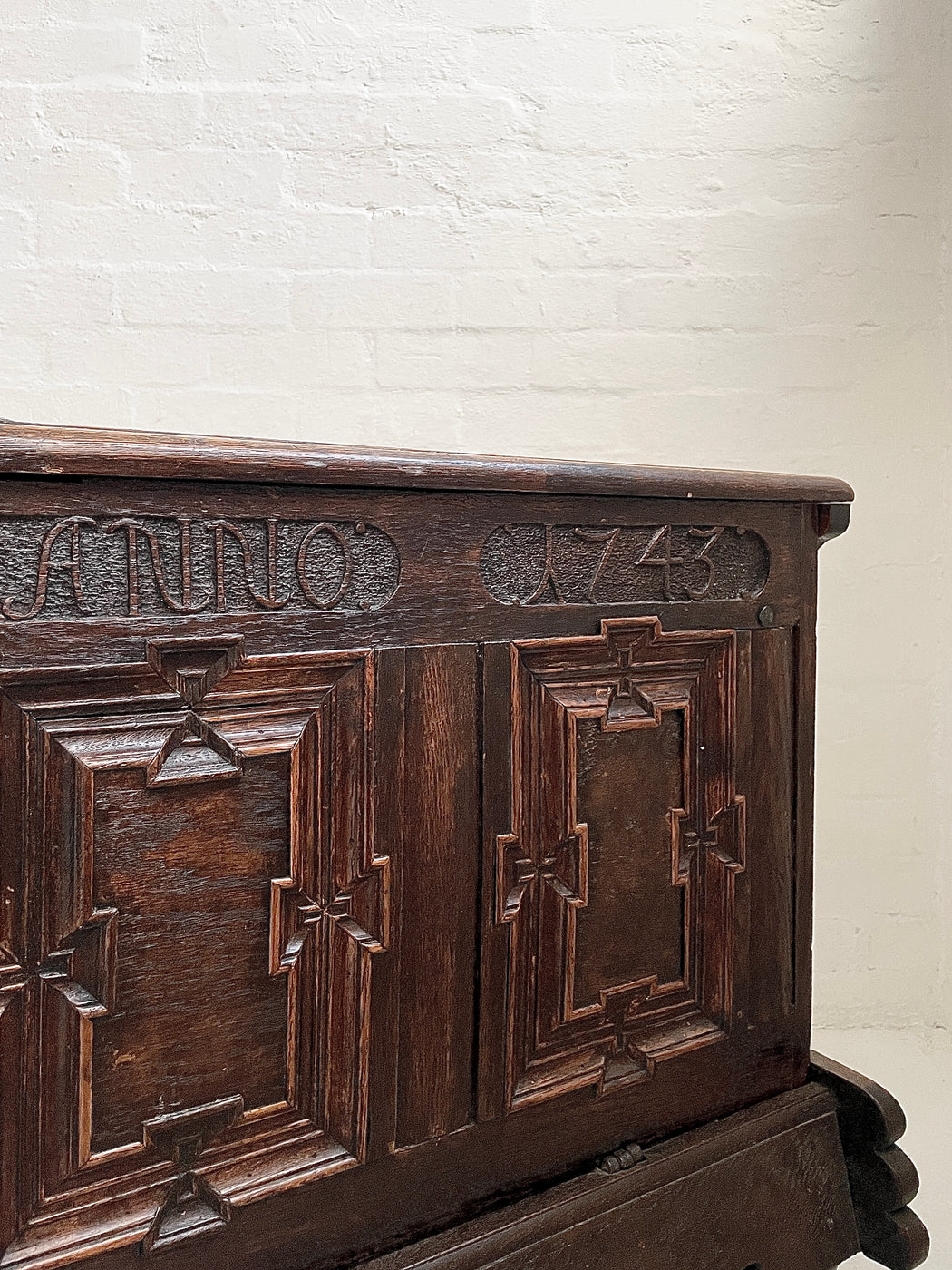 Antique European Oak Sideboard