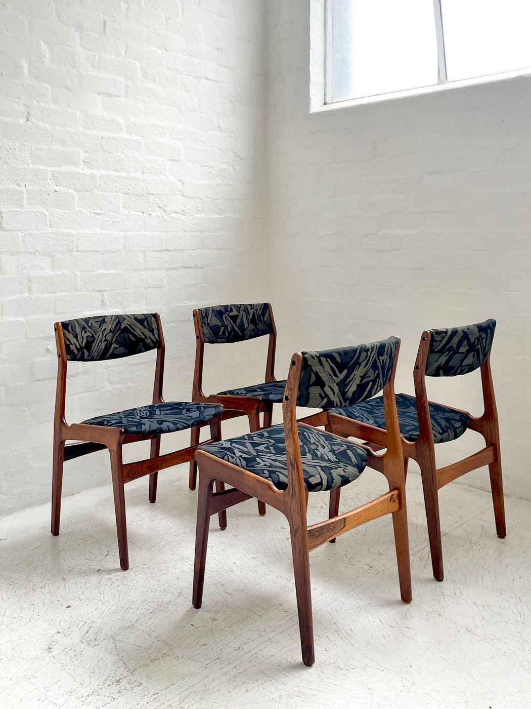Set of Danish Rosewood Dining Chairs by 'Nova'