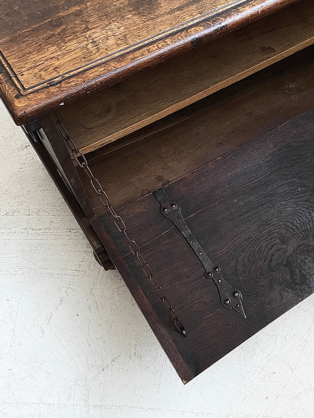 Antique European Oak Sideboard
