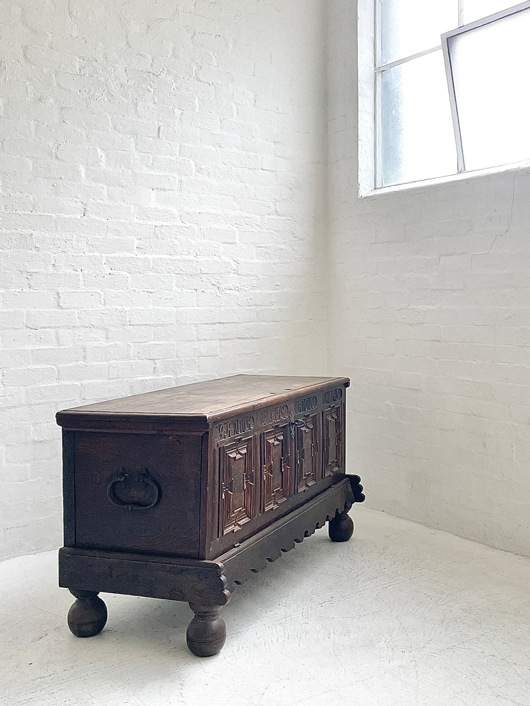 Antique European Oak Sideboard