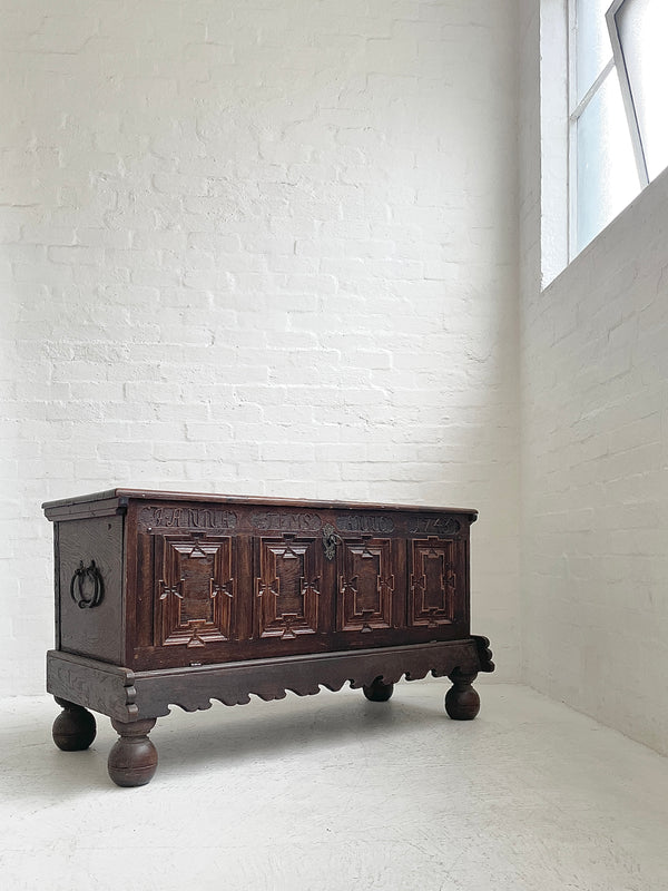 Antique European Oak Sideboard
