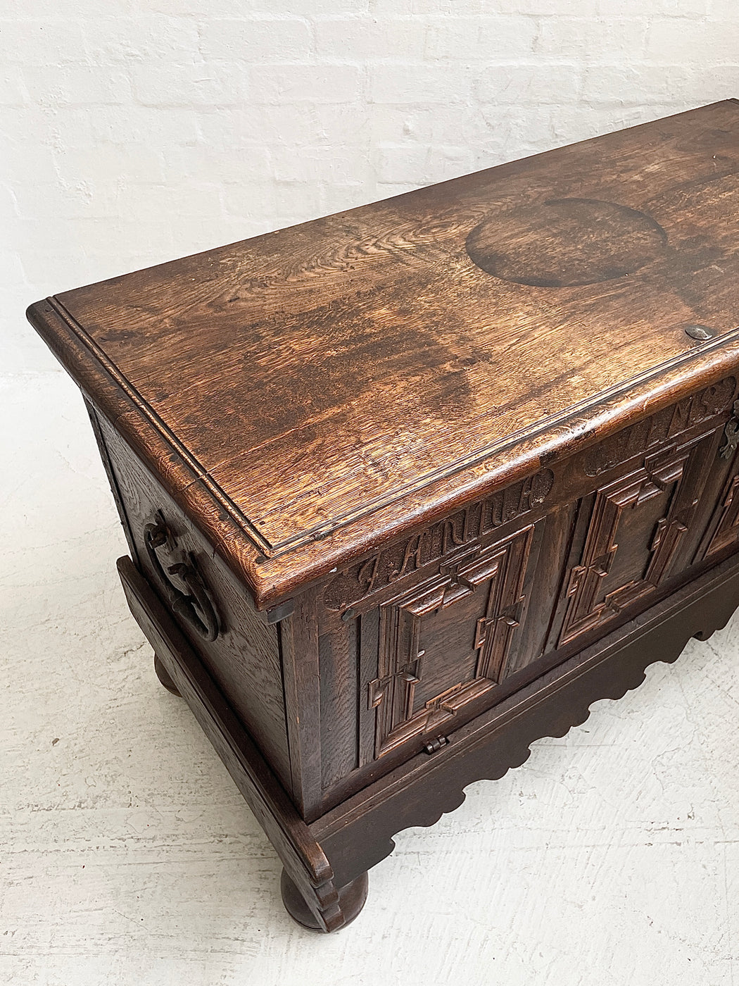 Antique European Oak Sideboard