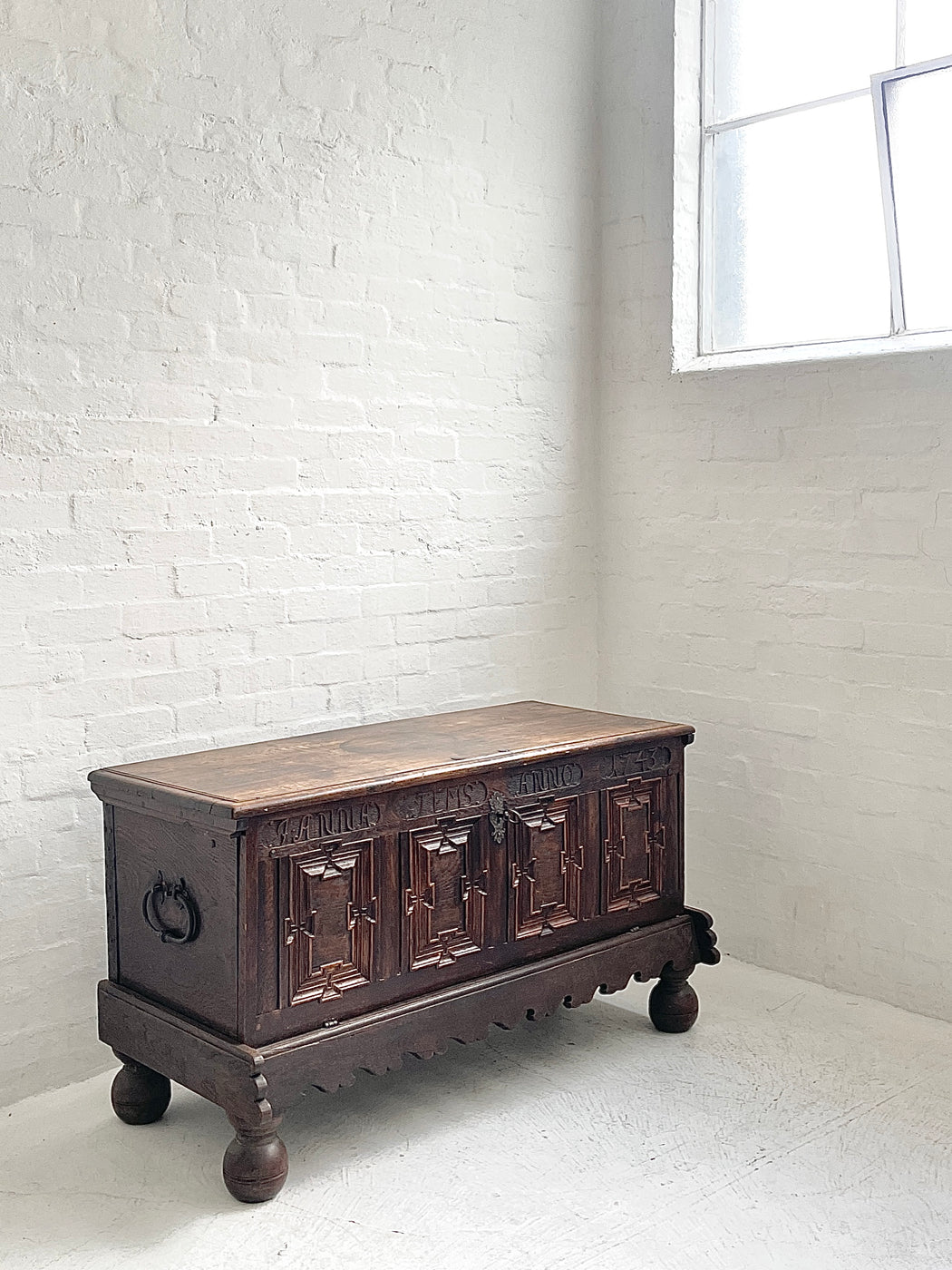 Antique European Oak Sideboard