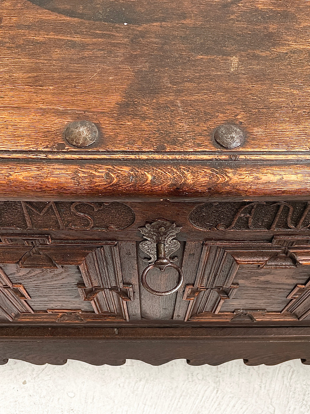 Antique European Oak Sideboard