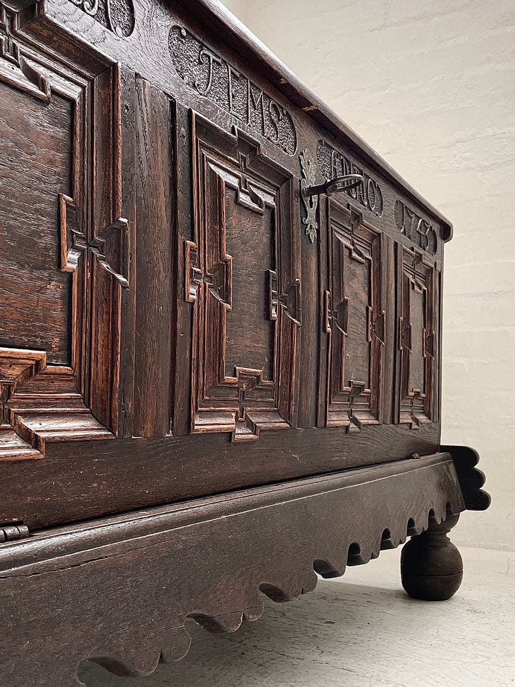 Antique European Oak Sideboard