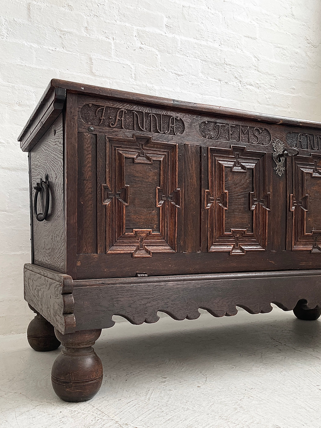 Antique European Oak Sideboard
