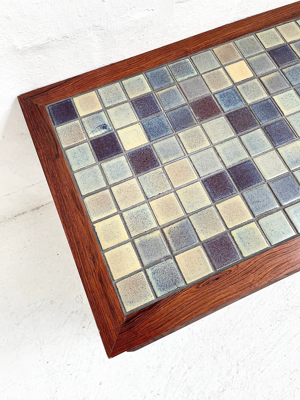 Danish Rosewood & Tile Inlaid Console Drawers