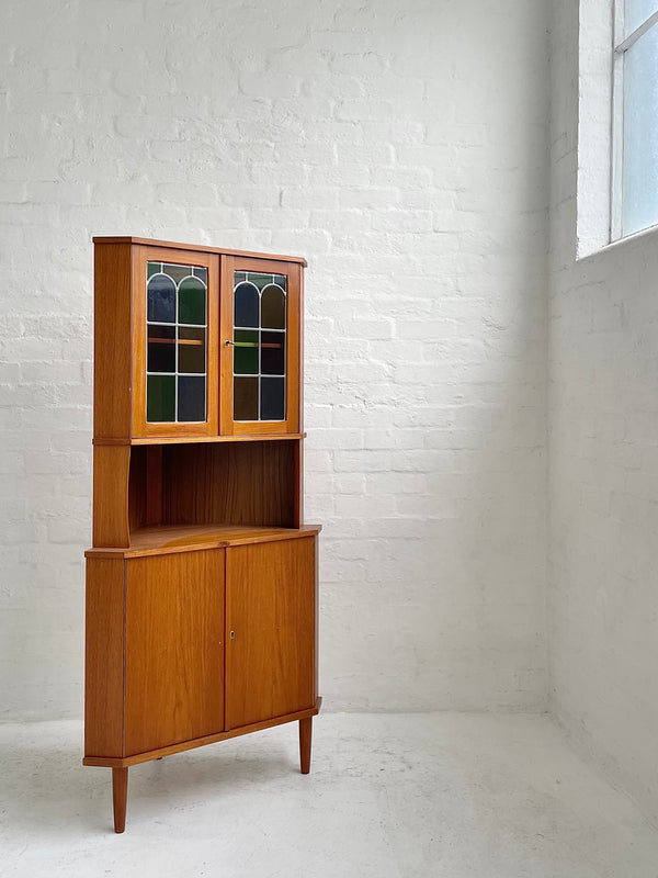 Danish Teak Corner Cabinet