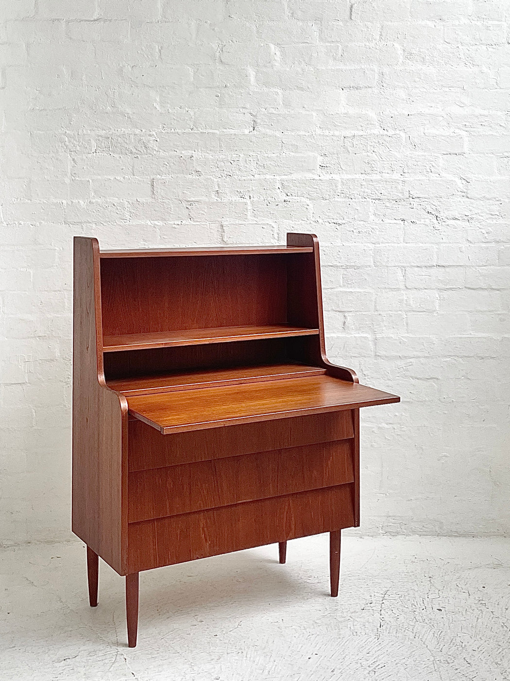 Danish Teak Bureau Dresser
