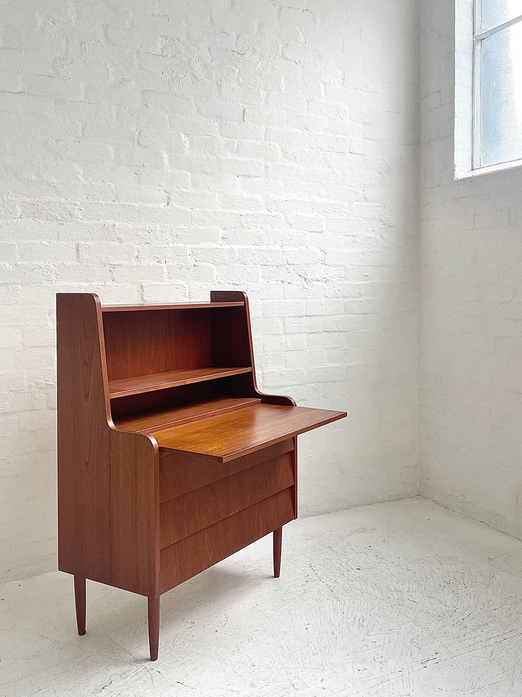 Danish Teak Bureau Dresser