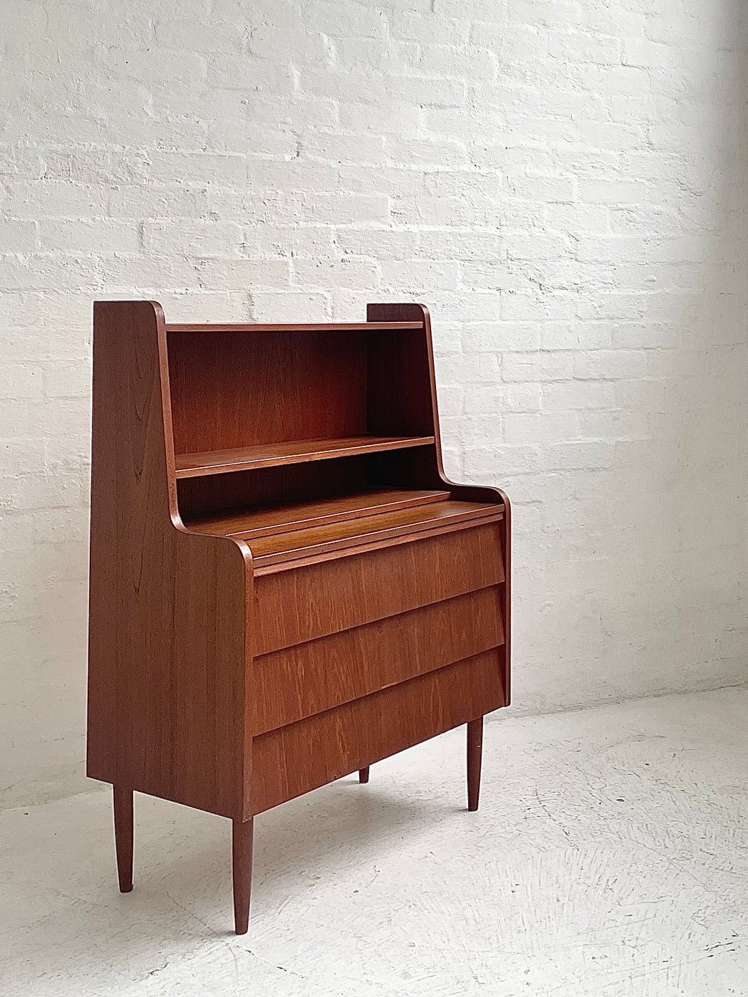 Danish Teak Bureau Dresser