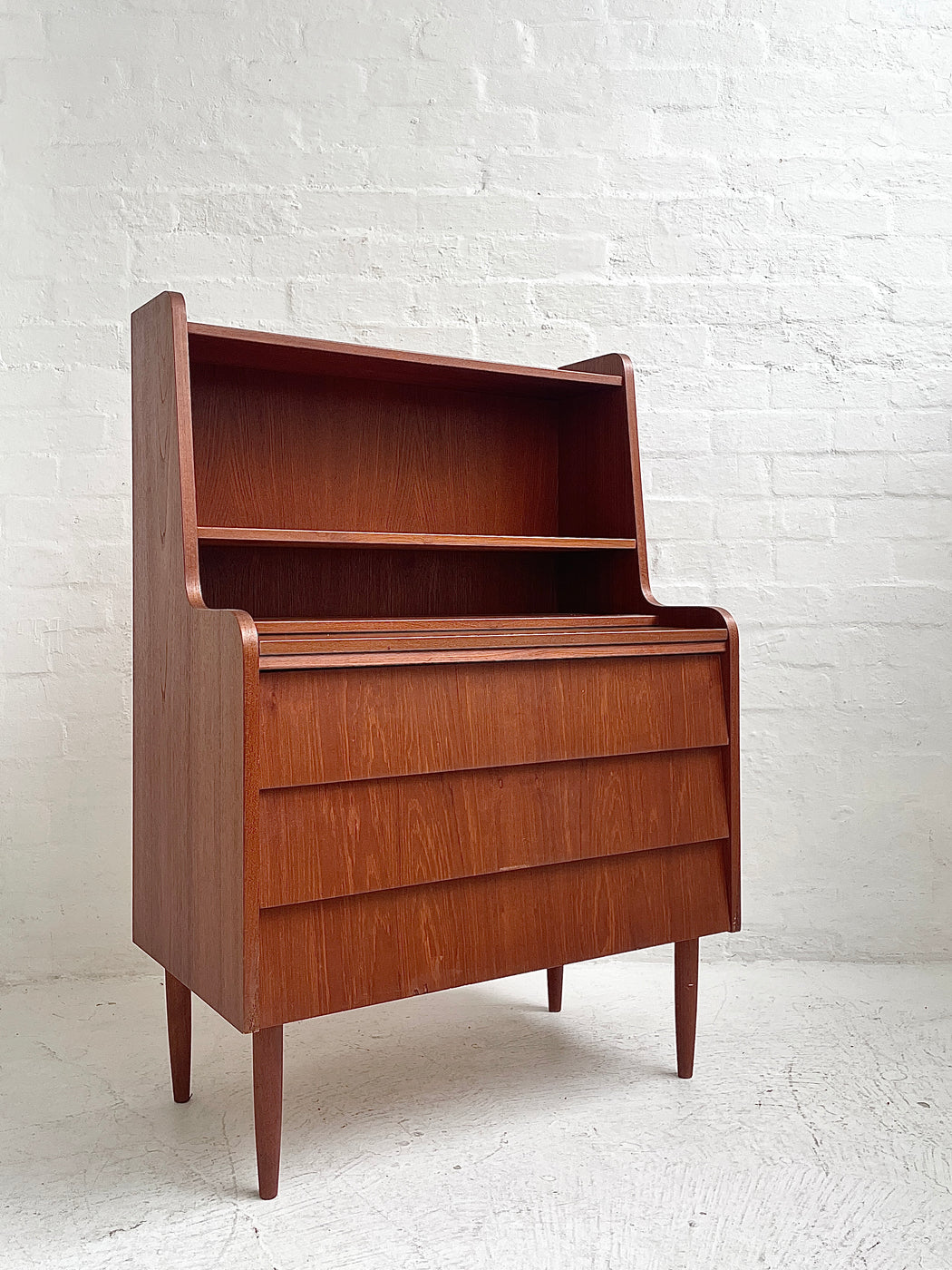 Danish Teak Bureau Dresser