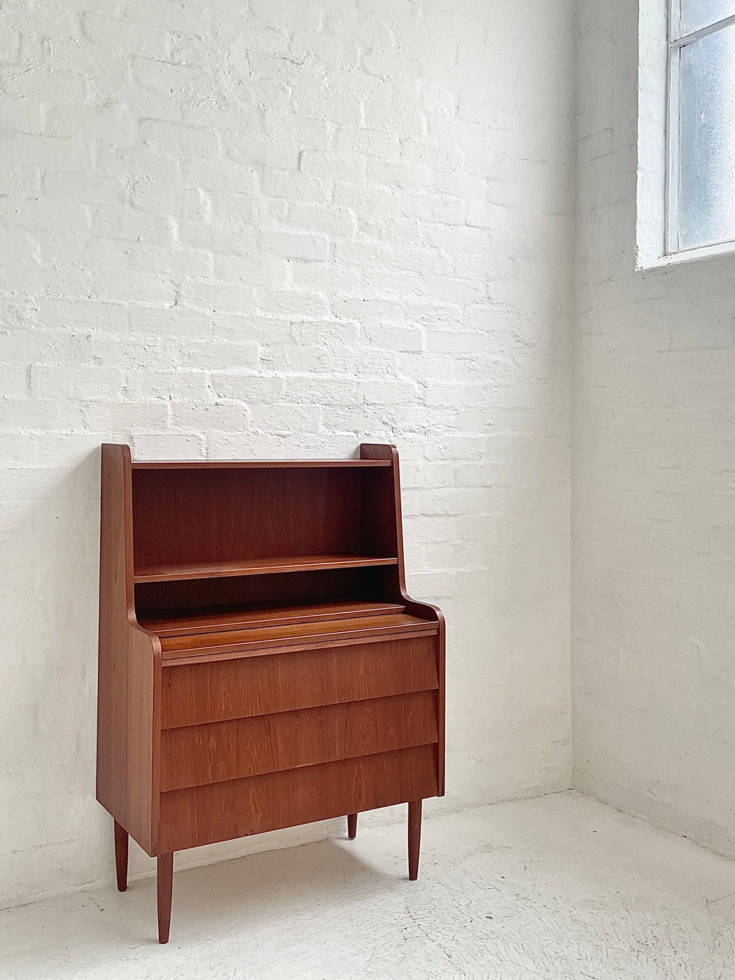 Danish Teak Bureau Dresser