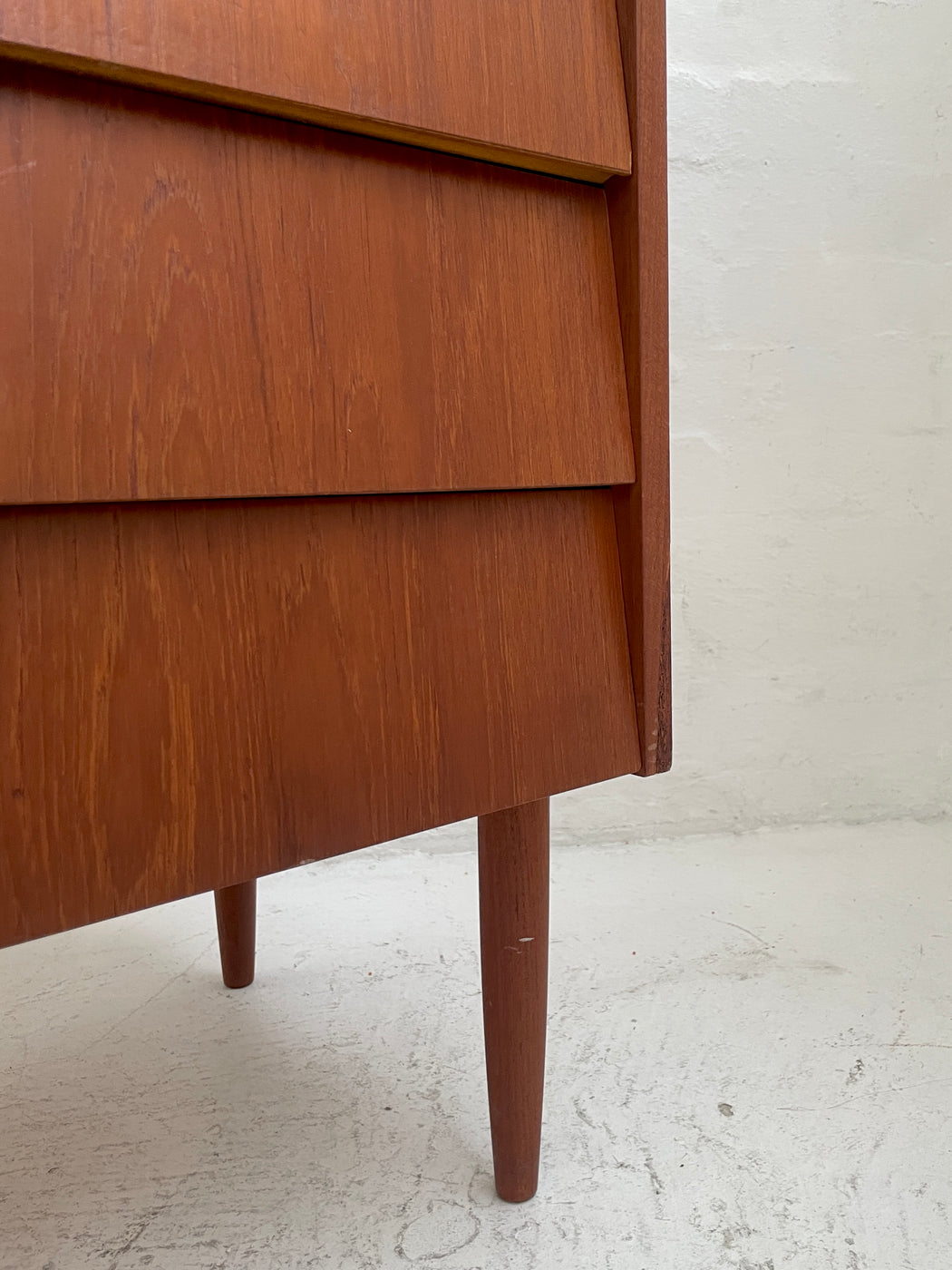 Danish Teak Bureau Dresser