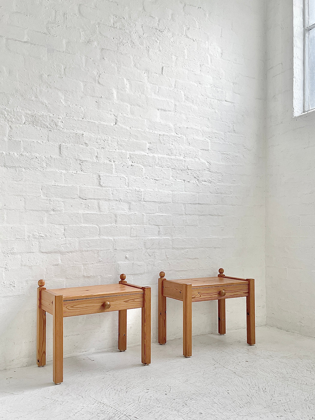 Pair of 1970s Danish Bedside Tables
