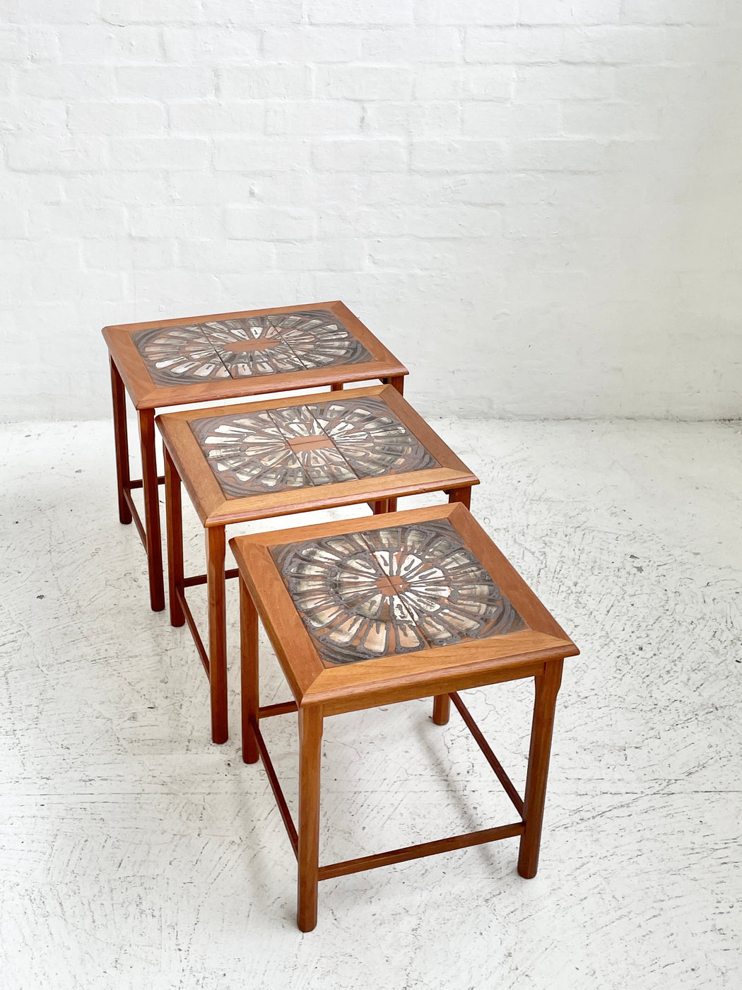 Danish Tile-topped Nesting Tables