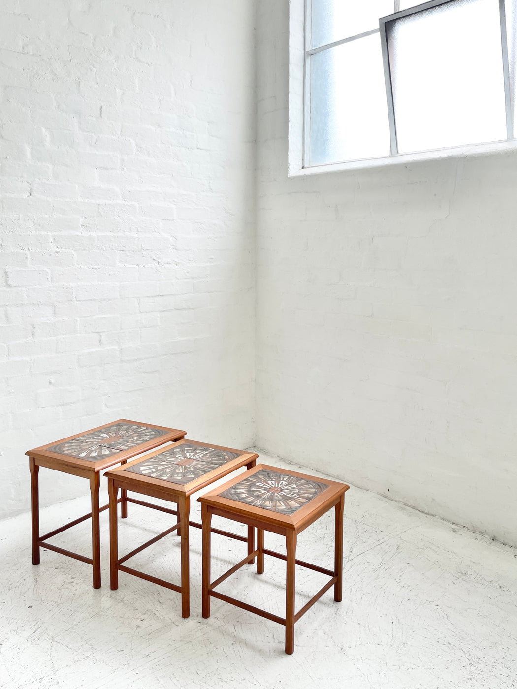 Danish Tile-topped Nesting Tables
