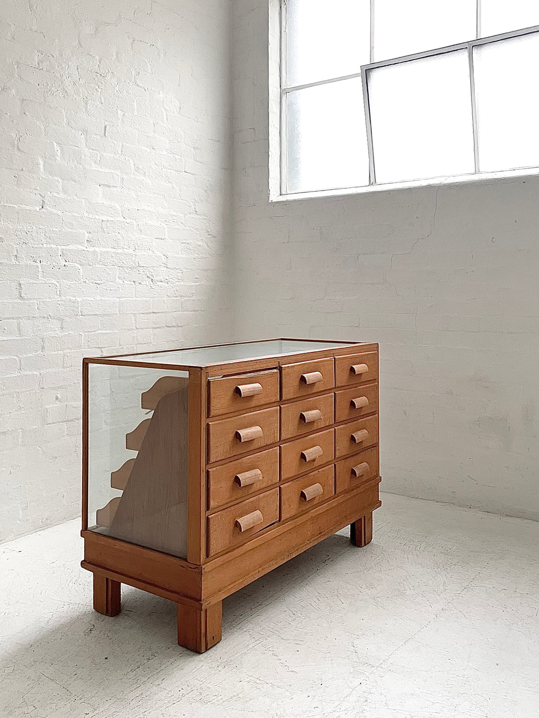 British Shop Display Cabinet/Drawers